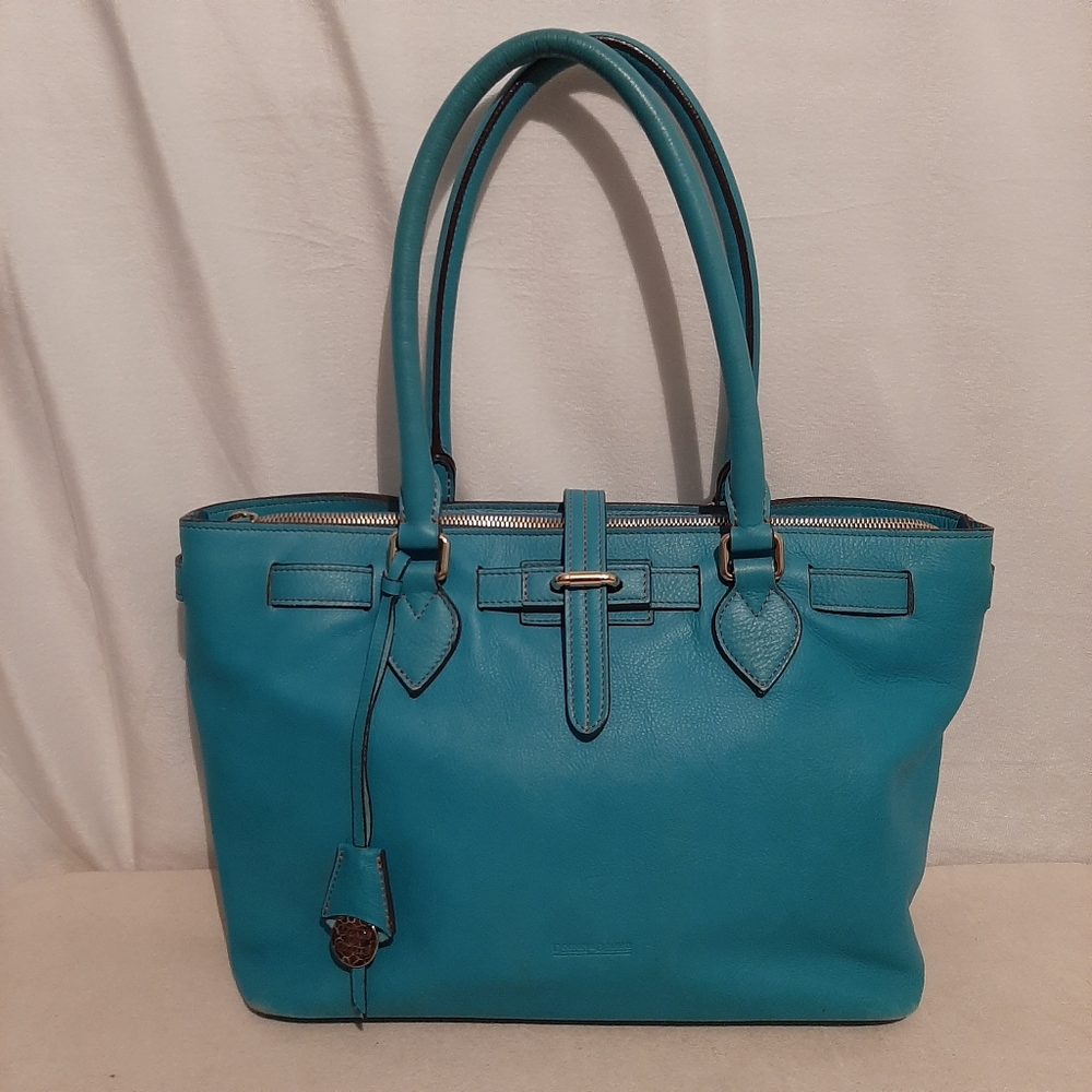 Dooney Bourke Monticatini Shopper Turquoise